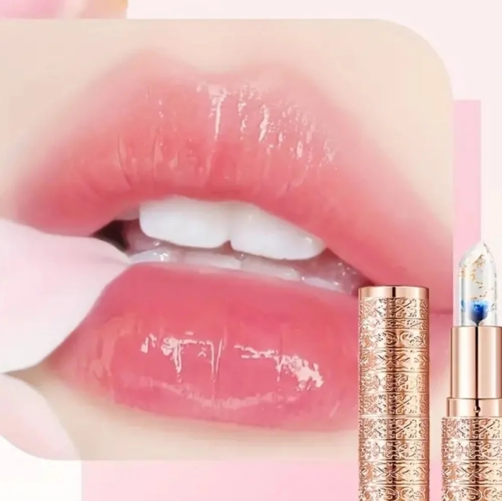 Temperature Activated Petal Color Changing Jelly Lipbalm Lipstick NWT